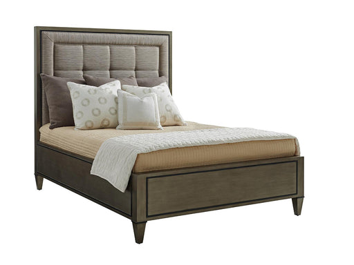 Lexington Ariana St. Tropez Queen Upholstered Panel Bed in Platinum 732-133C image