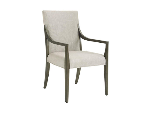 Lexington Ariana Saverne Upholstered Arm Chair (Set of 2) in Platinum 732-881-01 image