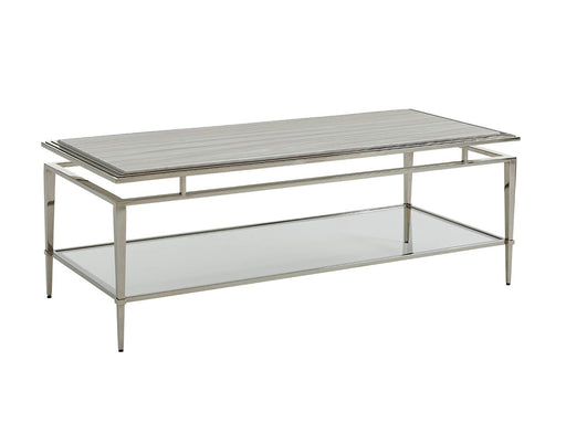 Lexington Ariana Athene Stainless Cocktail Table in Platinum 732-945C image