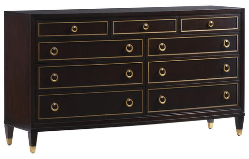 Lexington Furniture Carlyle Bryant Park 9 Drawer Dresser in Satin Gold 736-233 image
