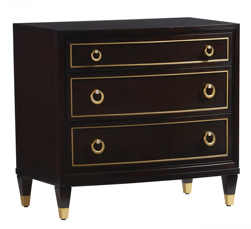 Lexington Furniture Carlyle Rhodes 3 Drawer Nightstand in Satin Gold 736-621 image