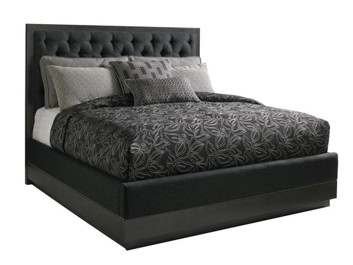 Lexington Furniture Carrera Maranello California King Upholstered Bed in Charcoal 911-135C image