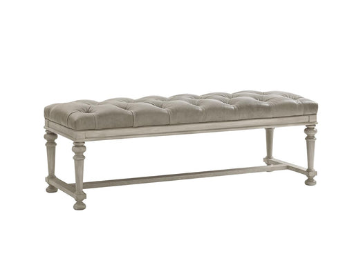Lexington Oyster Bay Bellport Leather Bed Bench in Millstone LL1773-25 image