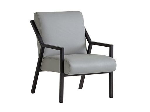 Lexington Furniture Santana Weldon Leather Chair in Metal Polished Graphite LL1866-11 image