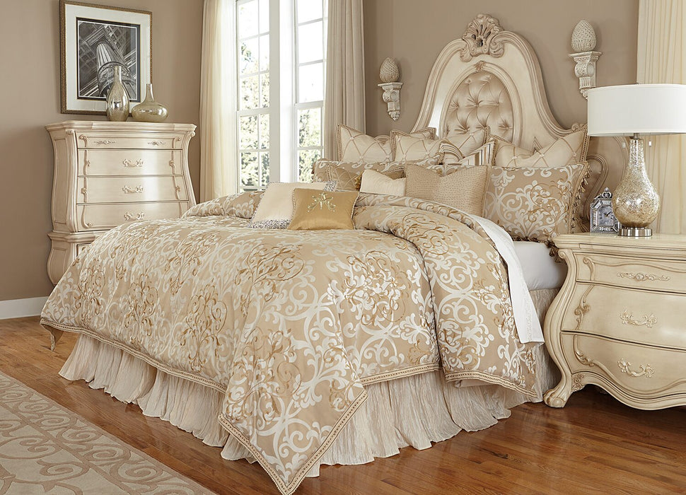 Luxembourg 13-Piece King Comforter Set - Crème