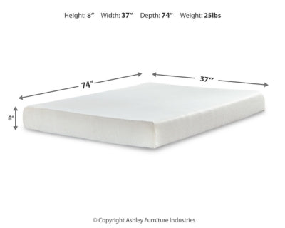 Chime 8 Inch Memory Foam Mattress in a Box - Furniture City (CA)l
