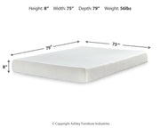 Chime 8 Inch Memory Foam Mattress in a Box - Furniture City (CA)l