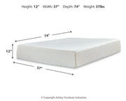 Chime 12 Inch Memory Foam Mattress in a Box - Furniture City (CA)l
