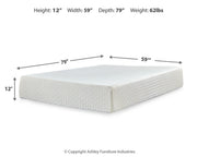 Chime 12 Inch Memory Foam Mattress in a Box - Furniture City (CA)l