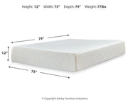 Chime 12 Inch Memory Foam Mattress in a Box - Furniture City (CA)l