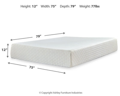 Chime 12 Inch Memory Foam Mattress in a Box - Furniture City (CA)l