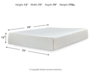 Chime 12 Inch Memory Foam Mattress in a Box - Furniture City (CA)l