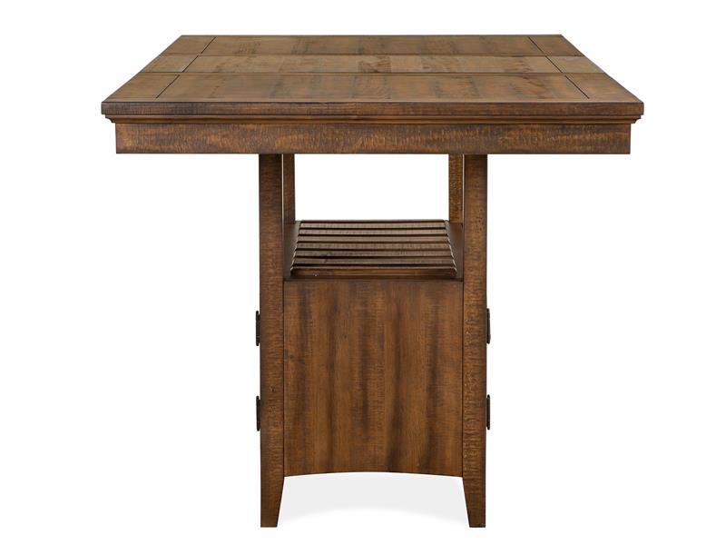 Magnussen Furniture Bay Creek Counter Height Dining Table in Toasted Nutmeg