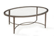 Magnussen Furniture Copia Oval Cocktail Table in Antiqued Silver image