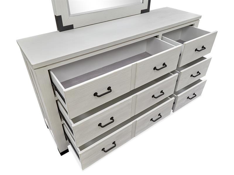 Magnussen Furniture Harper Springs Drawer Dresser in Silo White