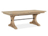 Magnussen Furniture Madison Heights Trestle Dining Table in Weathered Fawn image