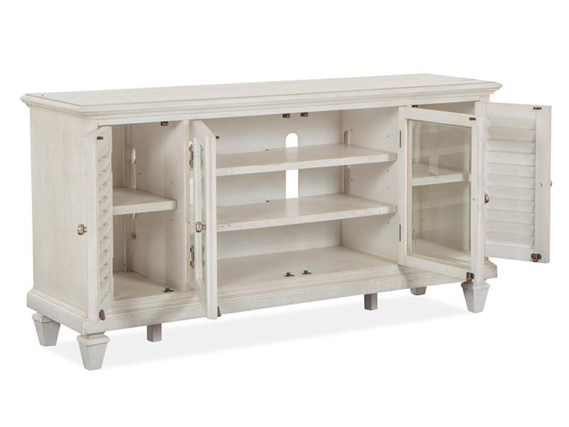 Magnussen Furniture Newport Small Console in Alabaster - Furniture City (CA)l