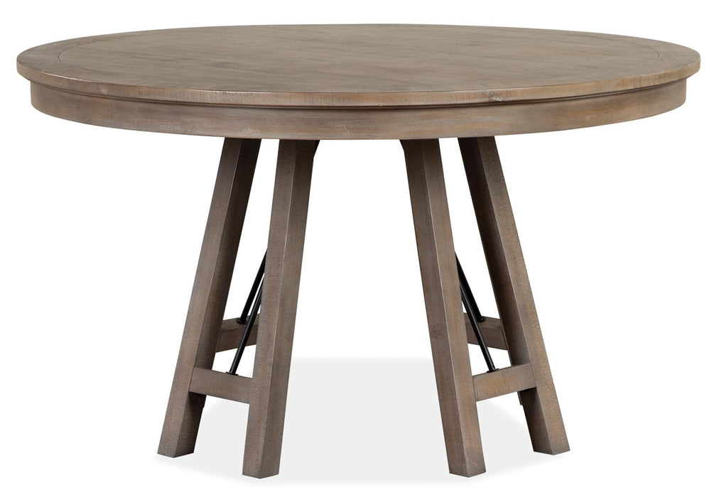 Magnussen Furniture Paxton Place 52" Round Dining Table in Dovetail Grey