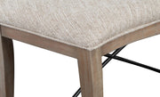 Magnussen Furniture Paxton Place Curved Bench w/ Upholstered Seat in Dovetail Grey - Furniture City (CA)l