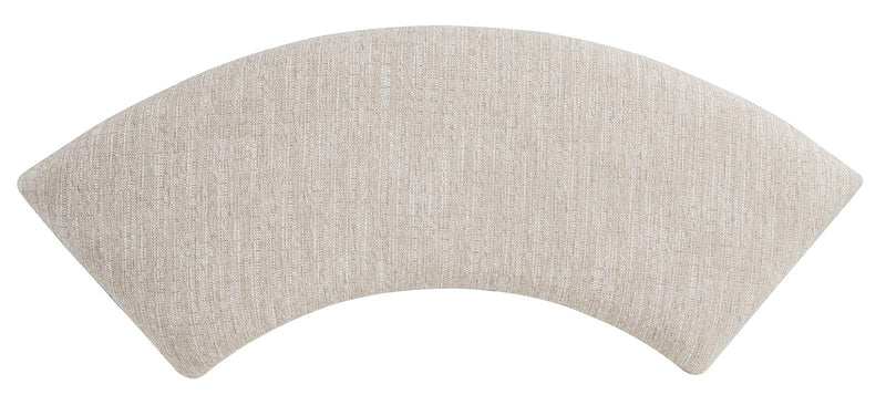 Magnussen Furniture Paxton Place Curved Bench w/ Upholstered Seat in Dovetail Grey - Furniture City (CA)l