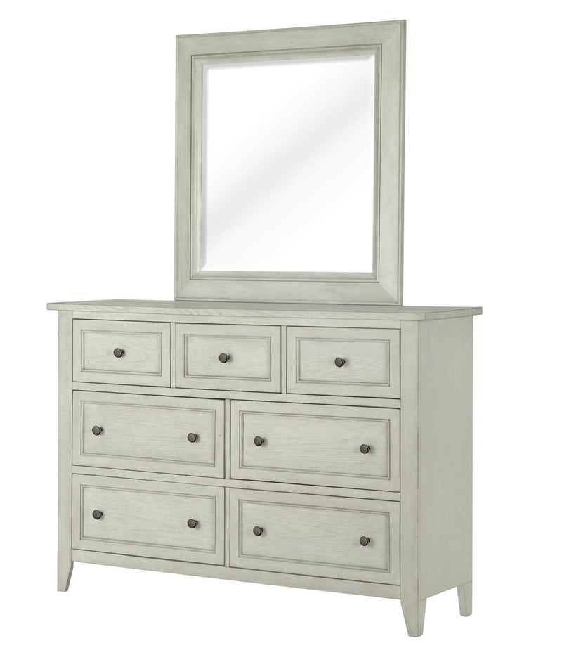 Magnussen Furniture Raelynn Mirror in Weathered White - Furniture City (CA)l