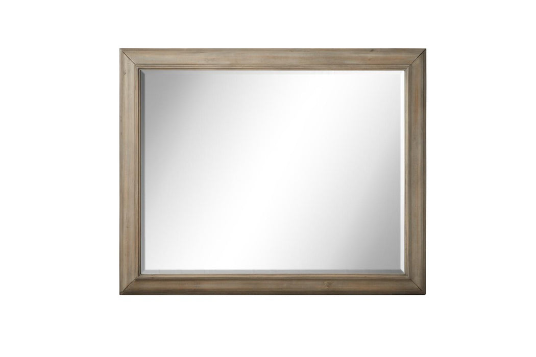 Magnussen Furniture Tinley Park Landscape Mirror in Dove Tail Grey