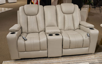 Elevate Edges Glider Reclining Loveseat with Console - Furniture City (CA)l