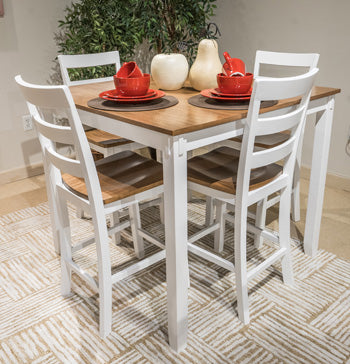 Gesthaven Counter Height Dining Table and 4 Barstools (Set of 5)