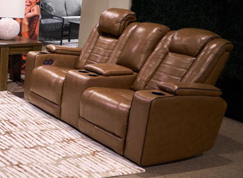 Gruaro Power Reclining Loveseat with Console - Furniture City (CA)l