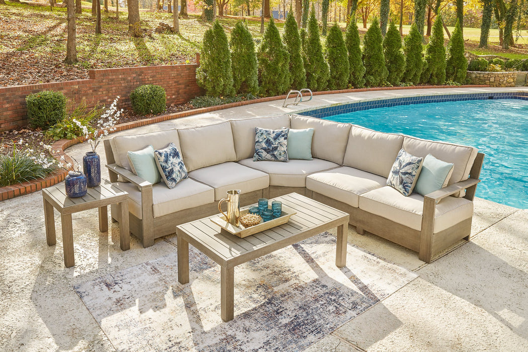 Silo Point Outdoor Sectional Set with Coffee and End Table