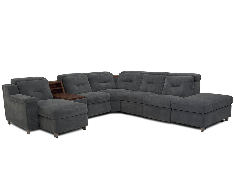 Palliser Apex 7pc Reclining Sectional with Left Hand Facing Storage Chaise