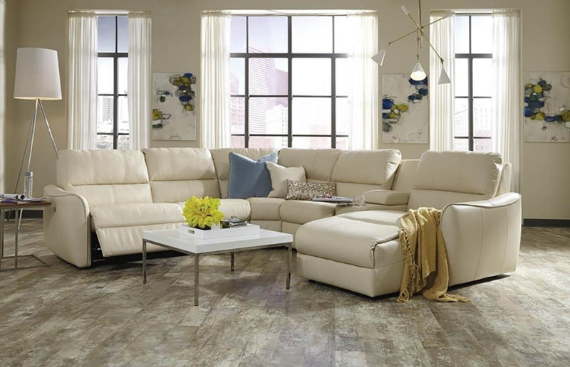 Palliser Arlo 6pc Sectional Sofa with Chaise and Console