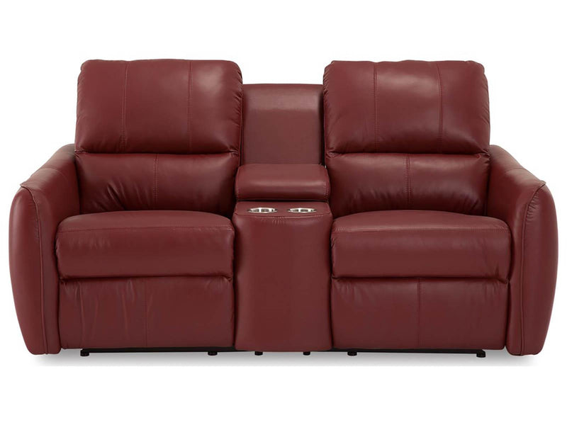 Palliser Arlo Power Console Loveseat with Cupholder