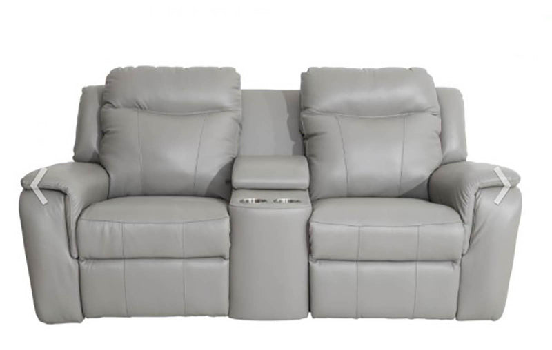 Palliser Buckingham Console Loveseat Power with Cupholder and Power Headrest