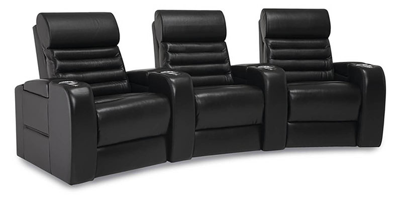 Palliser Catalina 3 Seats Curved Left Hand Facing Power Recliner with Power Headrest and Lumbar Sectional