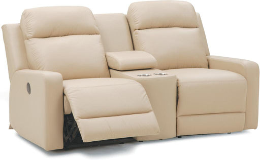 Palliser Furniture Forest Hill Leather Console Loveseat Power Recliner image