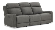 Palliser Furniture Forest Hill Leather Sofa Manual Recliner - Furniture City (CA)l