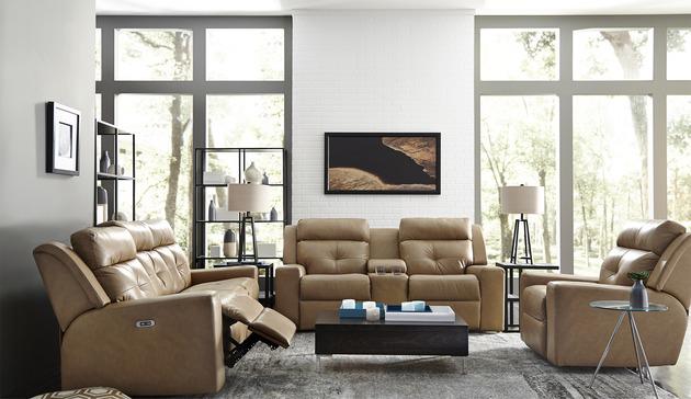 Palliser Furniture Grove Console Loveseat Power Recliner w/ Power Headrest