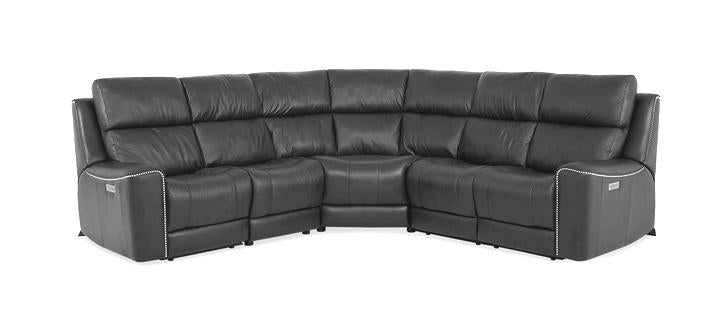 Palliser Furniture Hastings Power Sectional with Power Recliner, Headrest & Lumbar/9X/L1