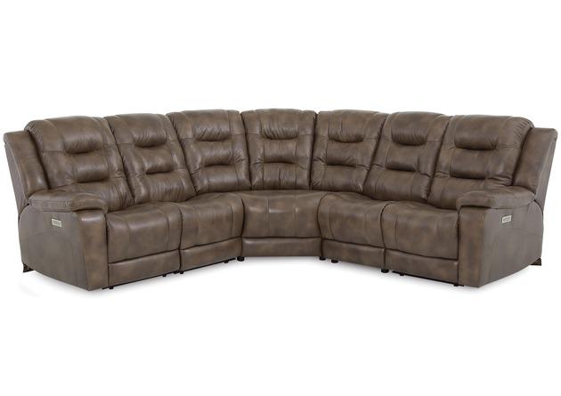 Palliser Furniture Leighton Leather Sectional/6H/9X/6H/L1