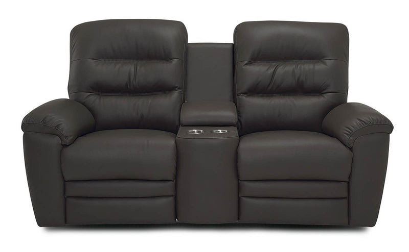Palliser Keiran Console Loveseat Power Recliner with Headrest & Lumbar