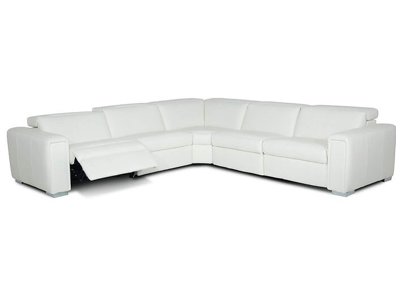 Palliser Lorenzo 5pc Reclining Sectional with Left Hand Facing Wide Power Recliner