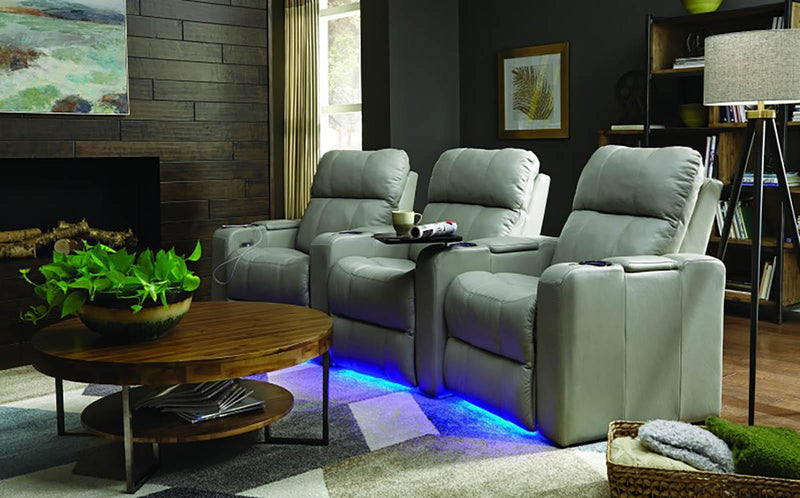 Palliser Soundtrack 3 Seats Curved Left Hand Facing Power Recliner with Power Headrest Sectional