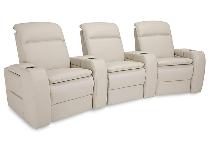 Palliser Vertex 3 Seats Curved Left Hand Facing Power Recliner with Power Headrest and Lumbar Sectional