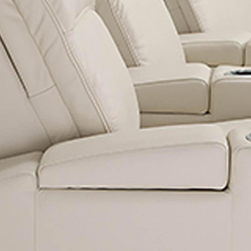 Palliser Vertex 3 Seats Curved Left Hand Facing Power Recliner with Power Headrest and Lumbar Sectional
