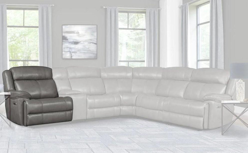 Parker House Furniture Eclipse Power Left Arm Facing Recliner in Florence Heron - Furniture City (CA)l