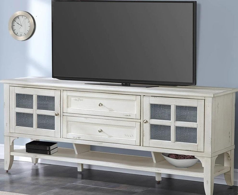 Parker House Hilton 76 in. TV Console in Vintage Antique Storm - Furniture City (CA)l