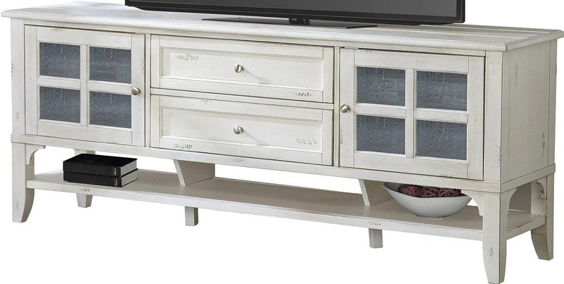 Parker House Hilton 76 in. TV Console in Vintage Antique Storm - Furniture City (CA)l