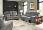Parker House Mason Sofa Dual Reclining Power with USB Charging Port and Power Headrest in Carbon - Furniture City (CA)l