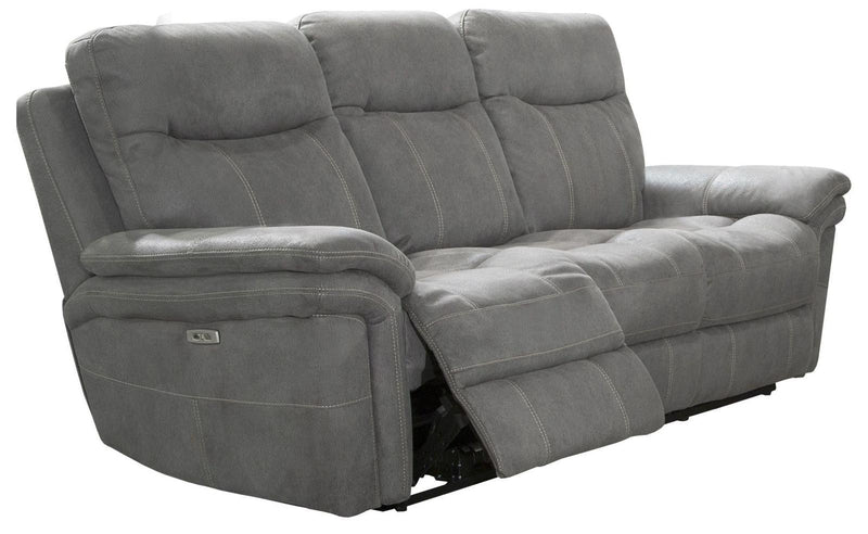 Parker House Mason Sofa Dual Reclining Power with USB Charging Port and Power Headrest in Carbon - Furniture City (CA)l